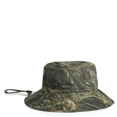 Wide Brim Camo Bucket Hat AS Colour