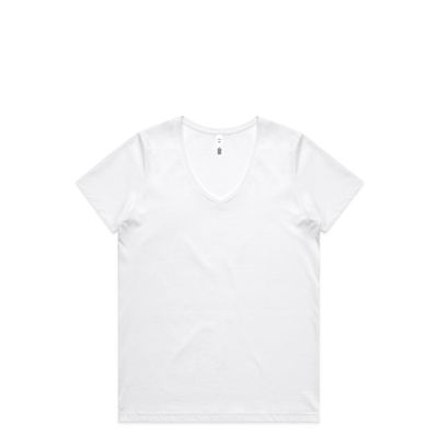 Wo's Maple V Neck Tee AS Colour