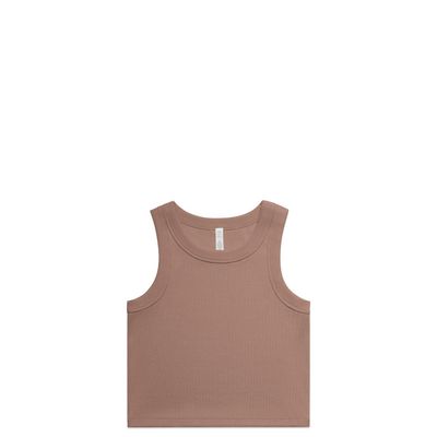 Wo's Organic Rib Crop Tank AS Colour