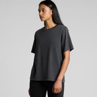 Wo's Stone Wash Heavy Tee AS Colour