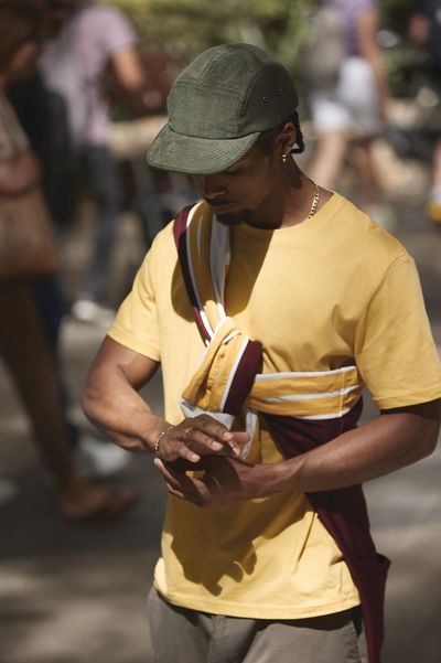 Casquette campeur 5 panneaux en velours Beechfield®