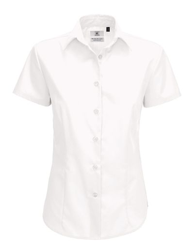 Women's Poplin Shirt Smart Short Sleeve