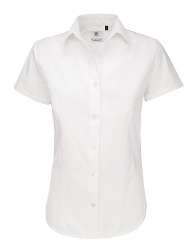 Women's Twill Shirt Sharp Short Sleeve