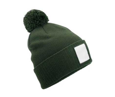 APPLIQUÉ PATCH POM BEANIE
