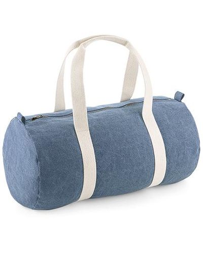 Denim Barrel Bag