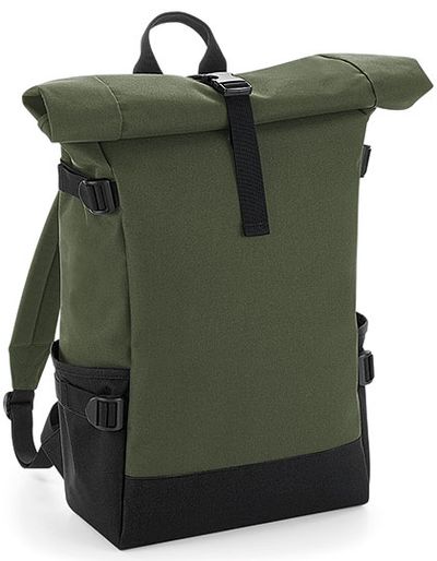 Block Roll-Top Backpack