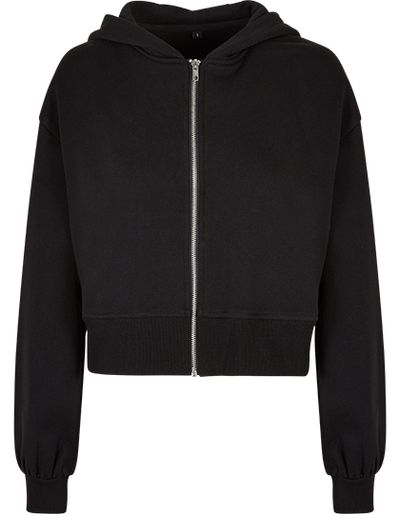 Ladies Short Oversized Zip Jacket