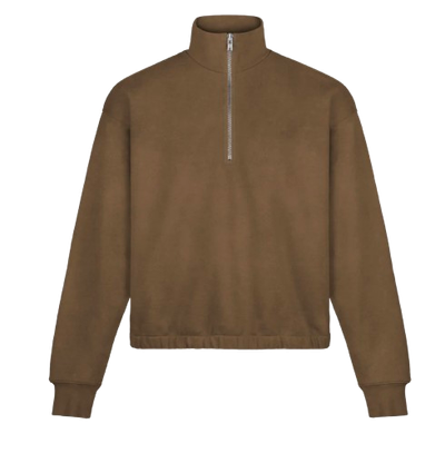 Luxury Oversized Boxy 1/4-Zip Sweater