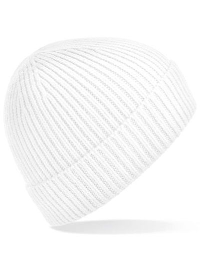 Engineered Knit Ribbed Beanie