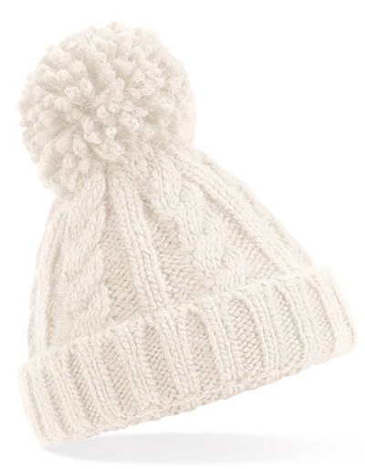 Infant Cable Knit Melange Beanie