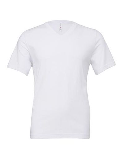 Unisex Jersey Short Sleeve V-Neck Tee