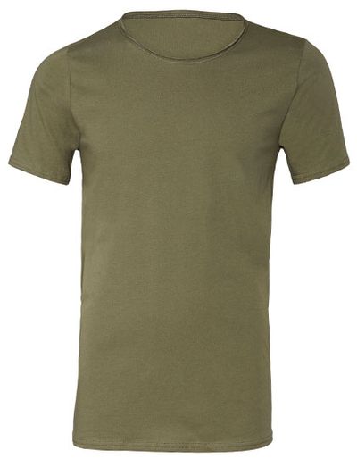 Men`s Jersey Raw Neck Tee