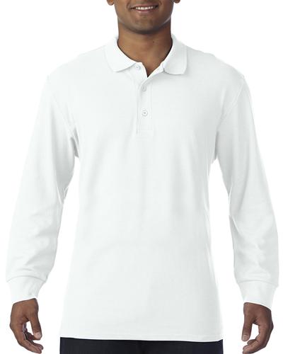 Premium Cotton Long Sleeve Double Piqué Polo