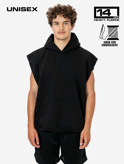 Sleeveless Hood Pullover 14oz