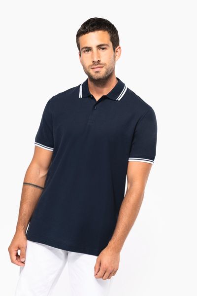 Polo homme manches courtes à rayures