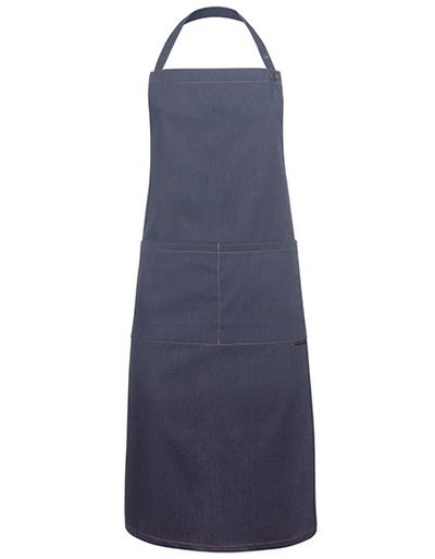 Bib Apron Jeans-Style With Pocket