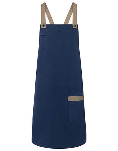 Bib Apron Urban-Look With Cross Straps And Pocket