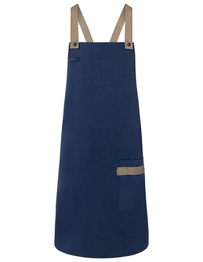 Bib Apron Urban-Look With Cross Straps And Pocket