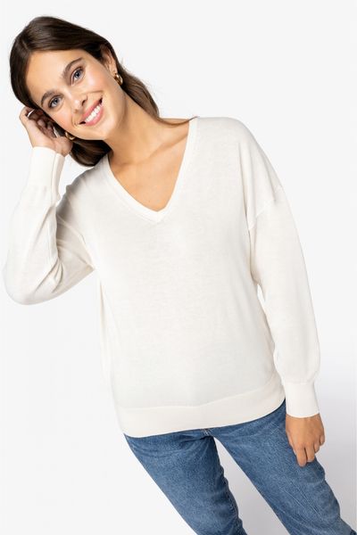 Pull col V  Lyocell TENCEL™  femme - 250g