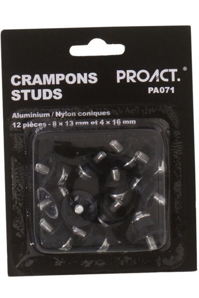 Boîte de 12 crampons mixtes alu/ nylon coniques