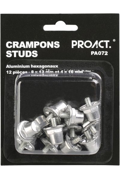 Boîte de 12 crampons alu hexagonaux