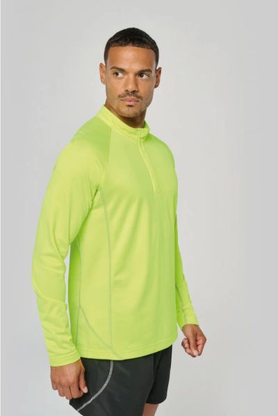 Haut de sport manches longues ¼ zip homme