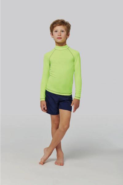T-shirt technique à manches longues avec protection anti-UV enfant