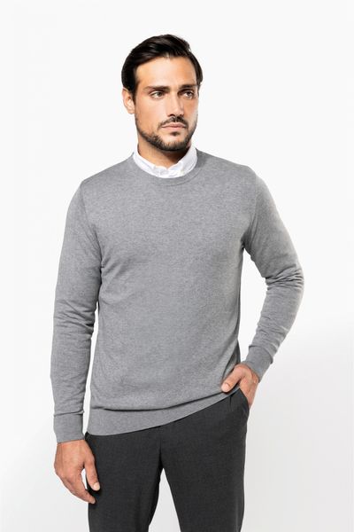 Pull Supima® col rond homme