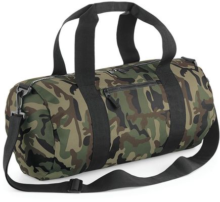 Camo Barrel Bag