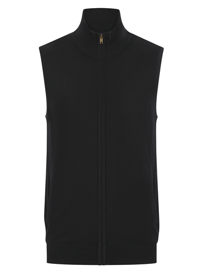 Pull zippé sans manches pour homme Henbury