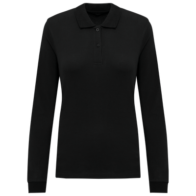 Polo piqué manches longues Bio180 femme Kariban