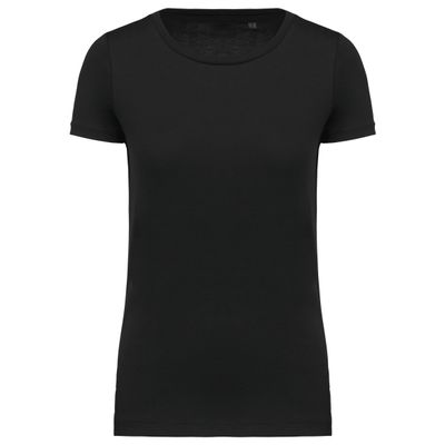 T-shirt Supima® col rond manches courtes femme