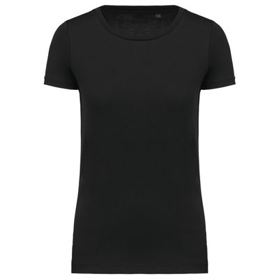 T-shirt Supima® col rond manches courtes femme