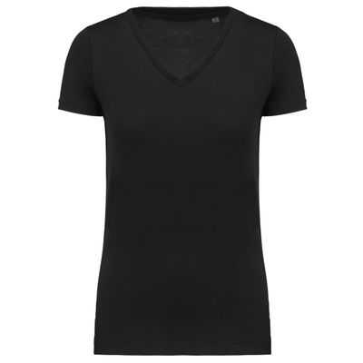 T-shirt Supima® col V manches courtes femme