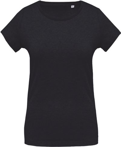 T-shirt coton Bio col rond femme