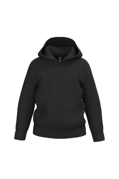 Sweat-shirt recyclé zippé à capuche enfant Kariban