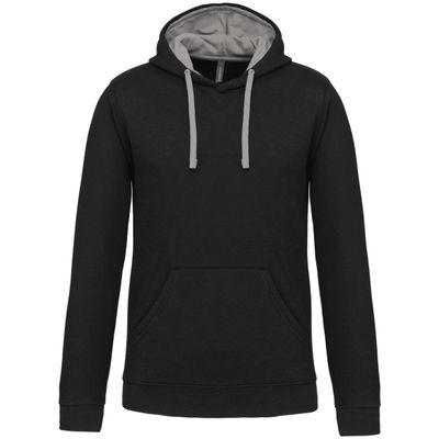 Sweat-shirt capuche contrastée homme