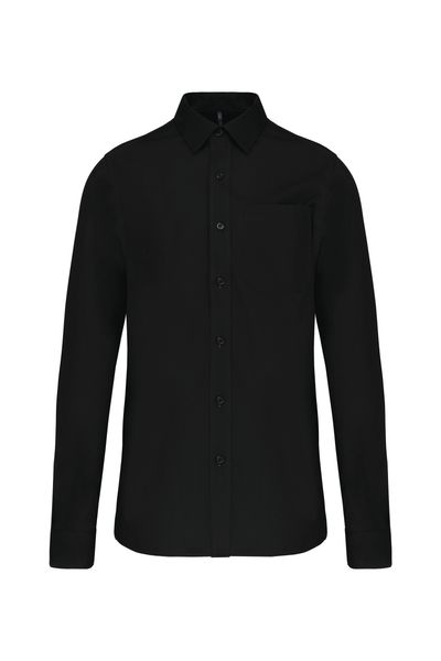 Chemise popeline manches longues