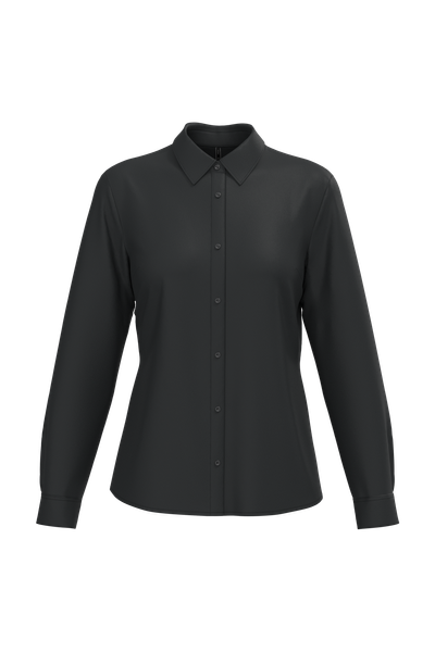 Chemise popeline polycoton sans poche entretien facile femme Kariban