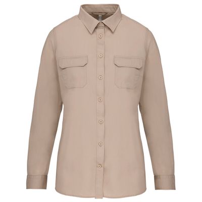 Chemise safari manches longues femme