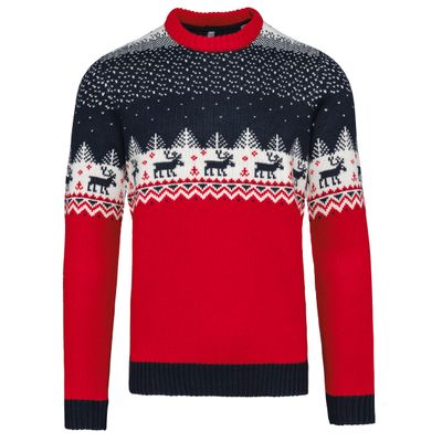 Pullover col rond de Noël unisexe