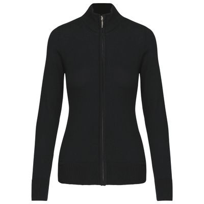 Cardigan zippé femme