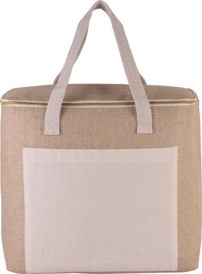 Sac isotherme en jute - grand modèle