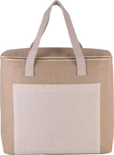 Sac isotherme en jute - grand modèle