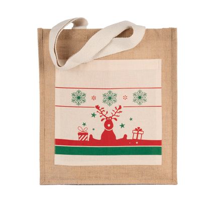 Sac shopping avec motifs de Noël