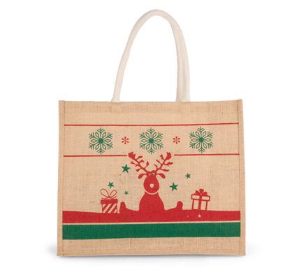 Sac shopping avec motifs de Noël