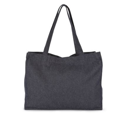 Grand sac shopping denim