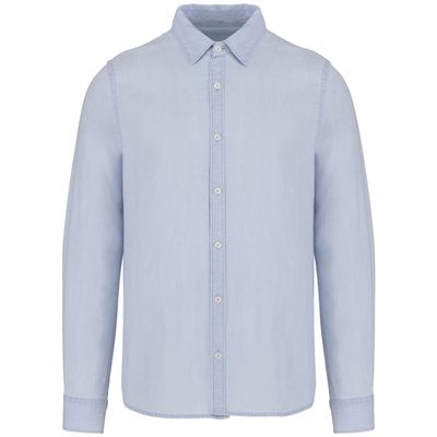 Chemise écoresponsable délavée coton twill homme