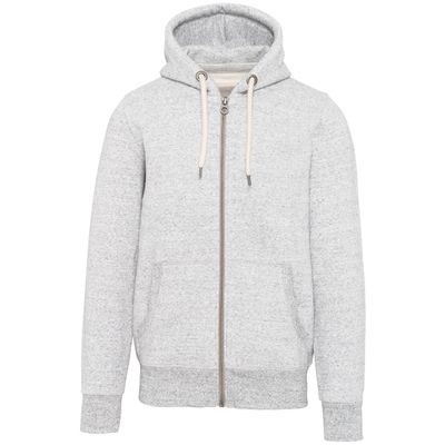 Sweat-shirt vintage zippé à capuche homme