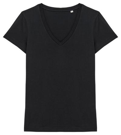 T-shirt col V femme - 155g